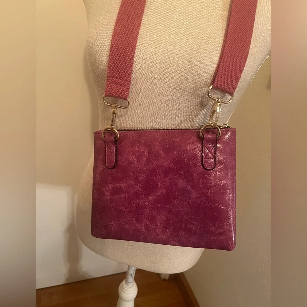 Elegant Pink/ purple Crossbody Bag